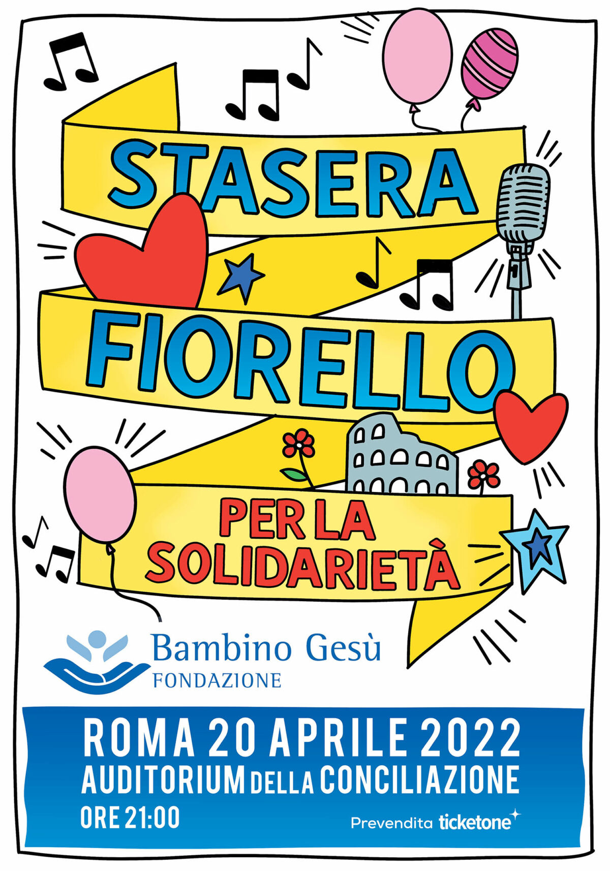 Fiorello per il Bambino Gesù