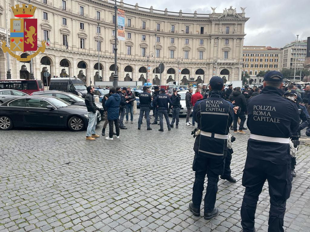 Operazione alto impatto interforze a Termini