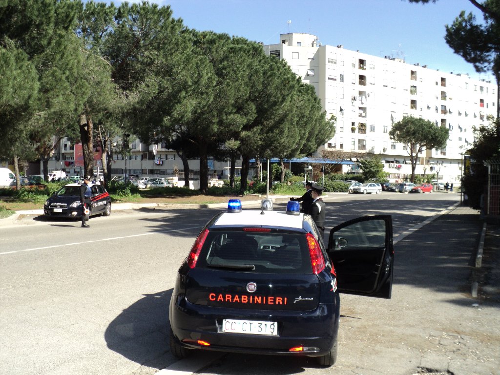 Attività antidroga dei Carabinieri a via dell'Archeologia