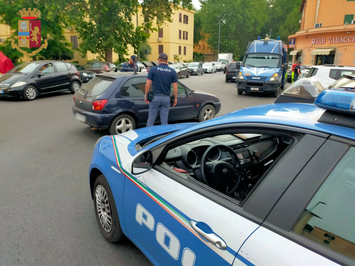 Servizi MAXIMOD della Polizia nel quartiere Prenestino