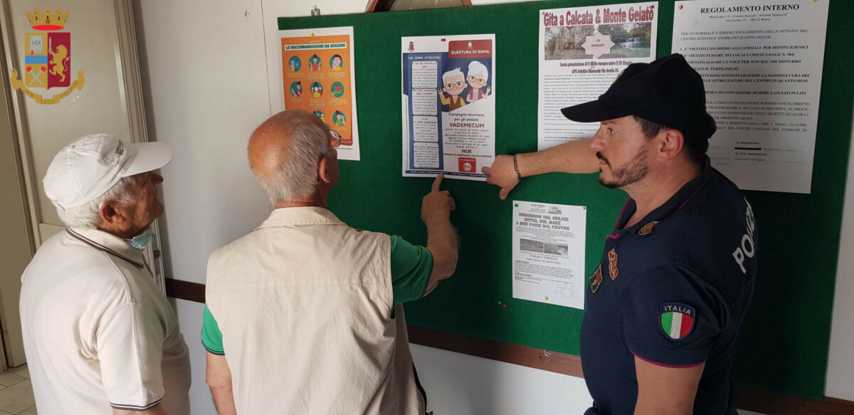 La Campagna sicurezza per gli anziani al Casilino