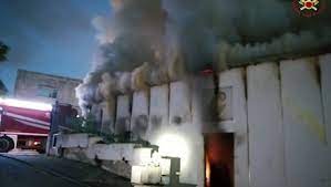 Incendio a via tiburtina