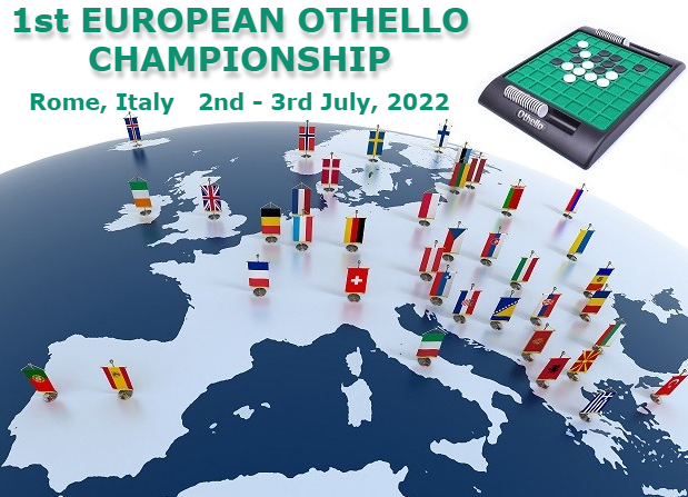 Campionato Europeo Othello/Reversi il 2 e 3 luglio a Roma