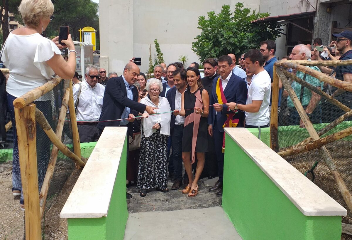 Parco Luca Petrucci inaugurato dal presidente Zingaretti