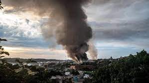 fiamme a Malagrotta