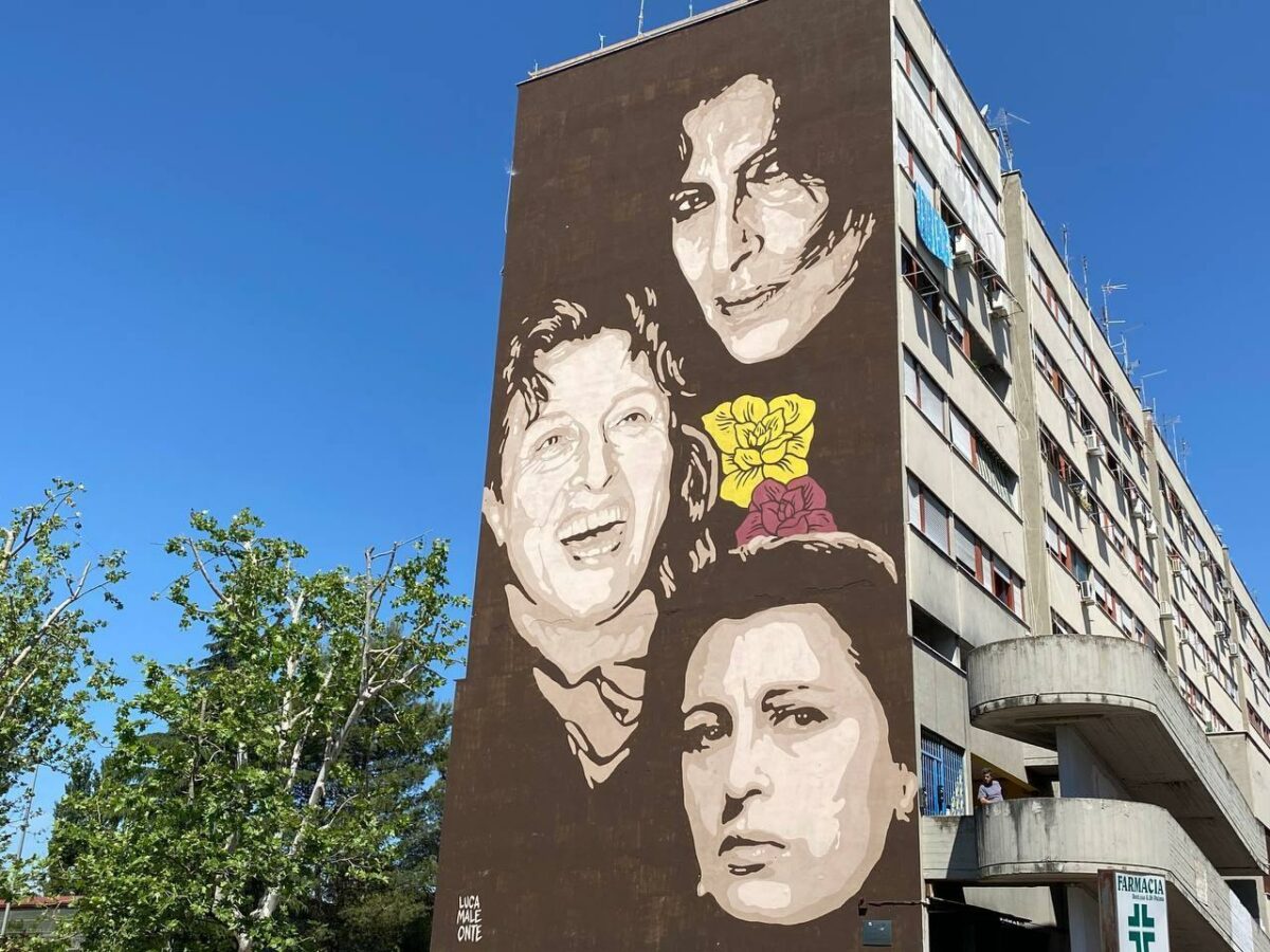 Vandali hanno danneggiato il murale dedicato ad Anna Magnani