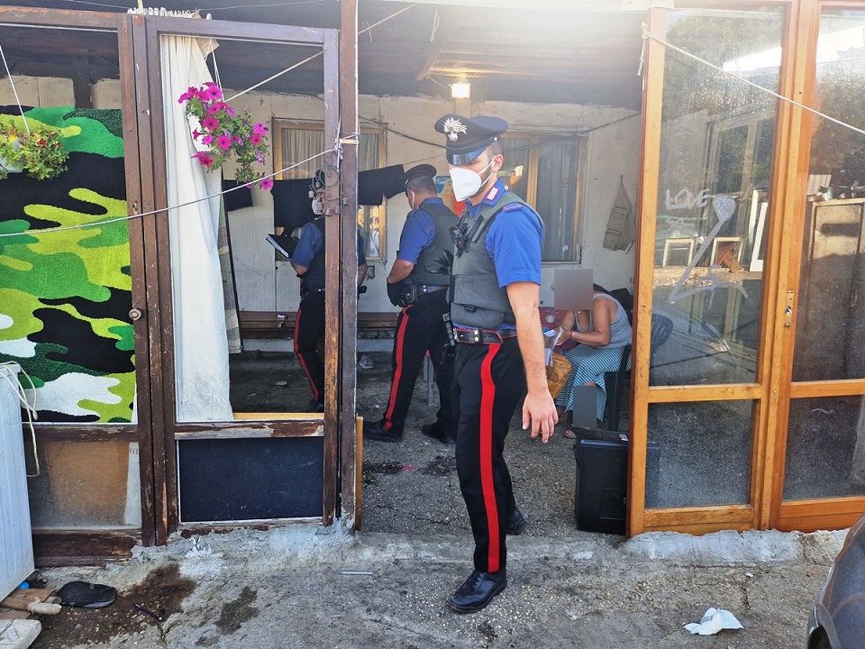 Verifiche interforze al Campo Nomadi di via Salvati