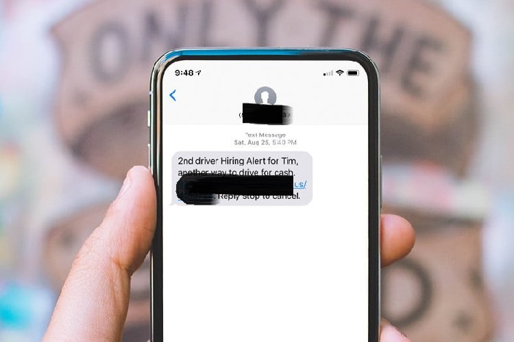 SMS ingannevole con link da NON cliccare