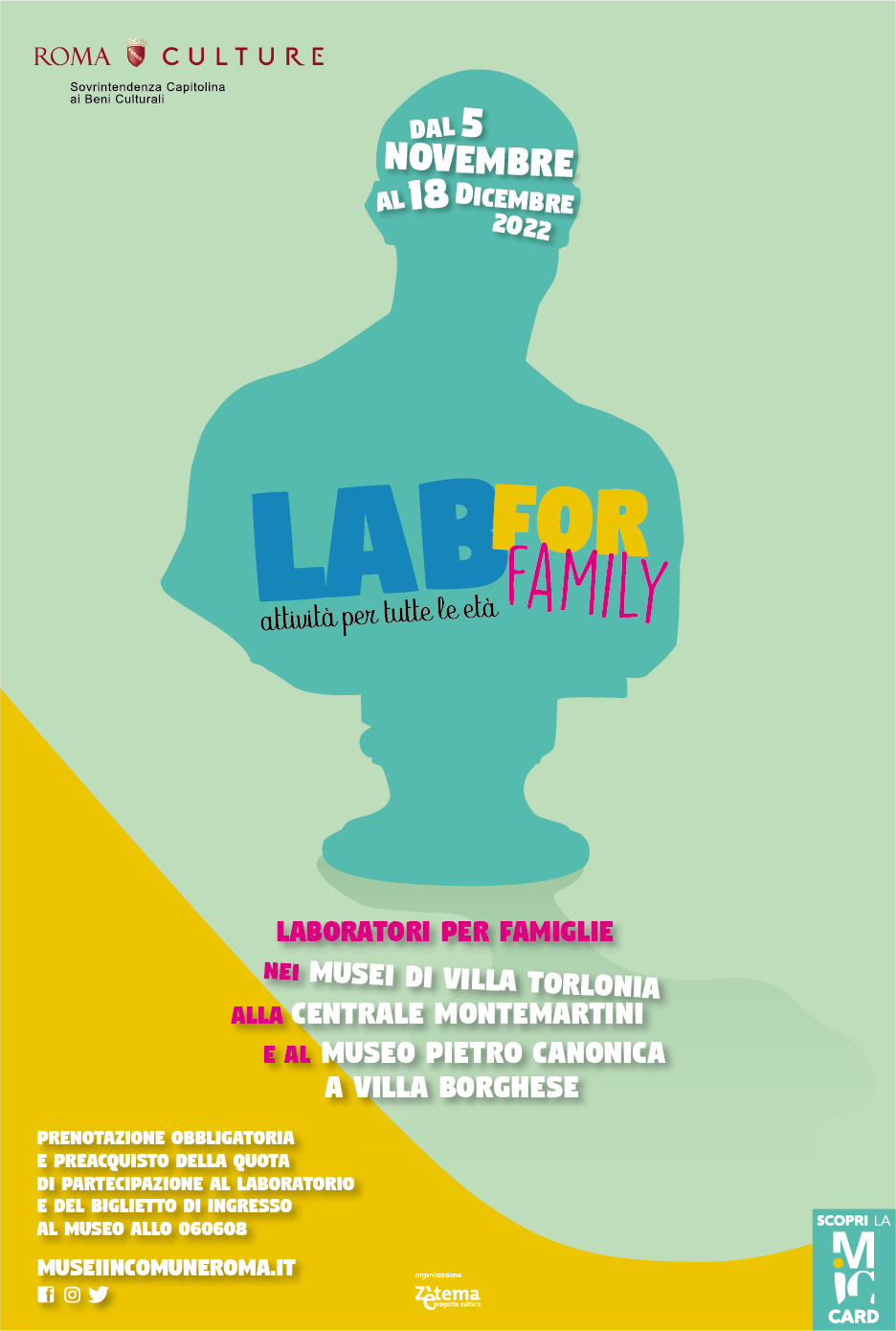 Lab for Family ogni fine settimana