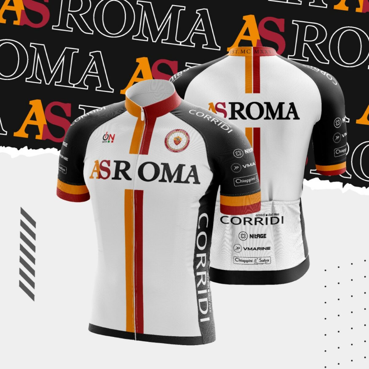 Giallorossa... la nuova maglia dell’A.S. Roma Ciclismo