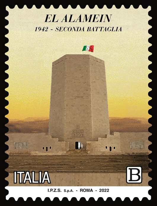 Francobollo celebrativo della seconda battaglia di El Alamein