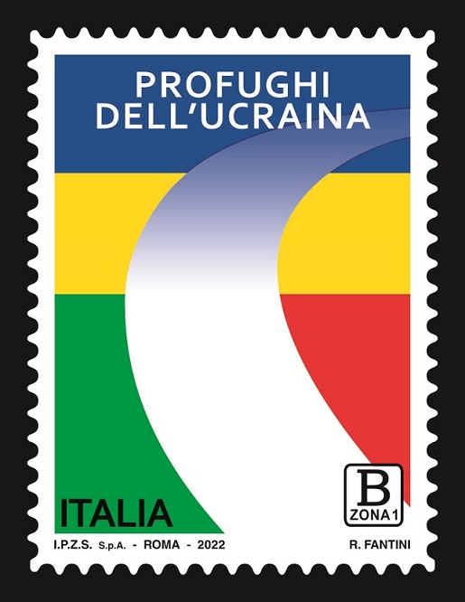 Francobollo ordinario dedicato ai profughi dell’Ucraina