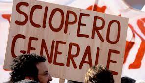 Sciopero generale venerdì