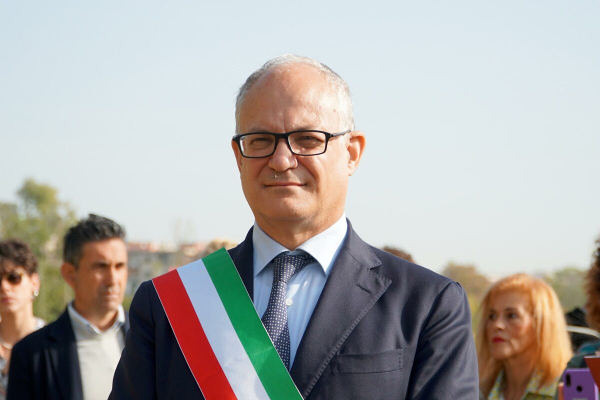 Il Sindaco Gualtieri e l’Assessora Alfonsi al Parco di Centocelle