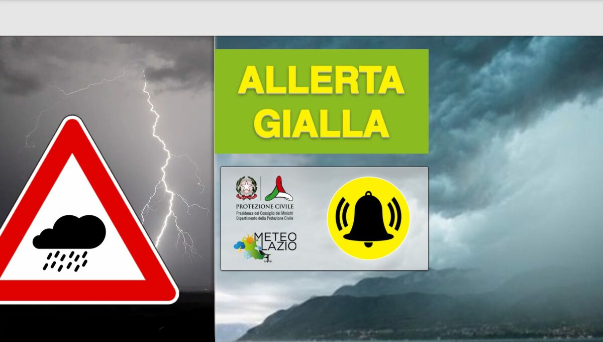 Allerta meteo Roma e Lazio