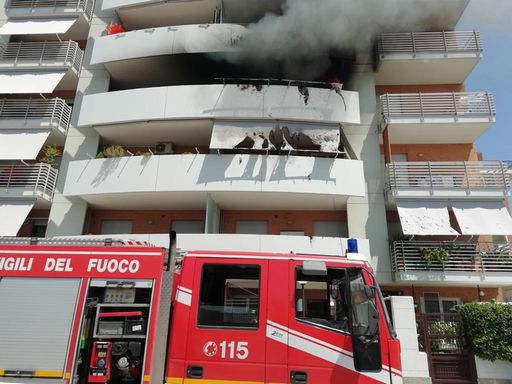 Incendio in appartamento