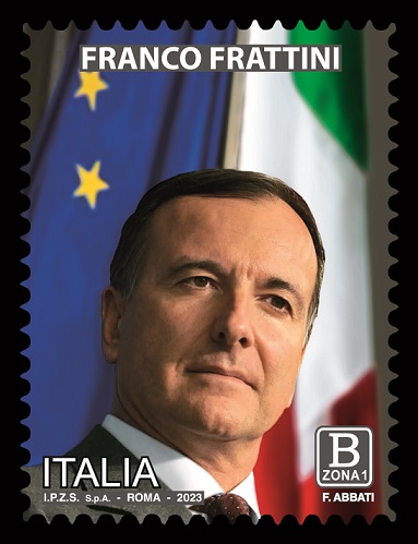 Francobollo commemorativo di Franco Frattini