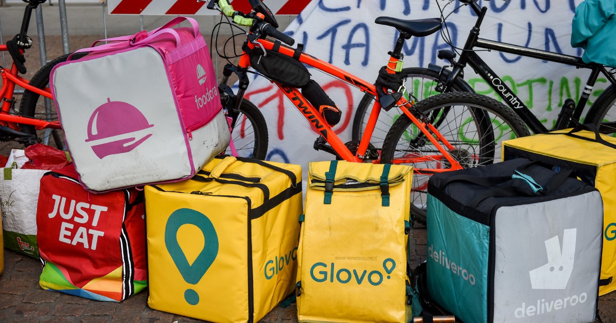 Protesta dei riders a Roma
