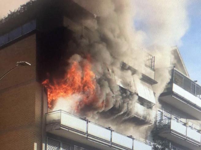 Incendio in appartamento