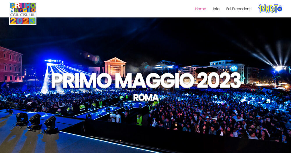 Concertone del 1 maggio 2023
