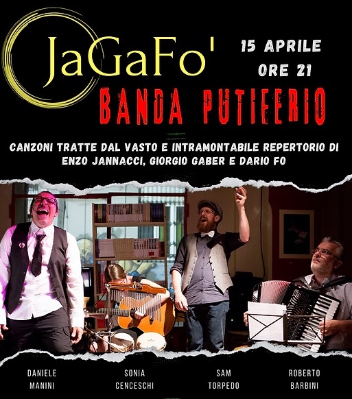 JAGAFO' il 15 aprile a Teatrocittà