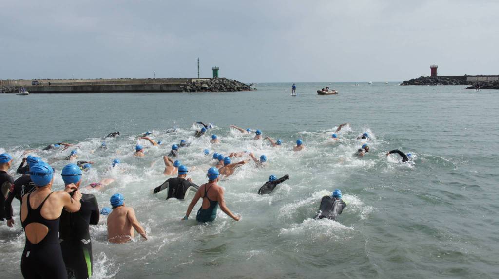 Acquathlon al porto di Ostia
