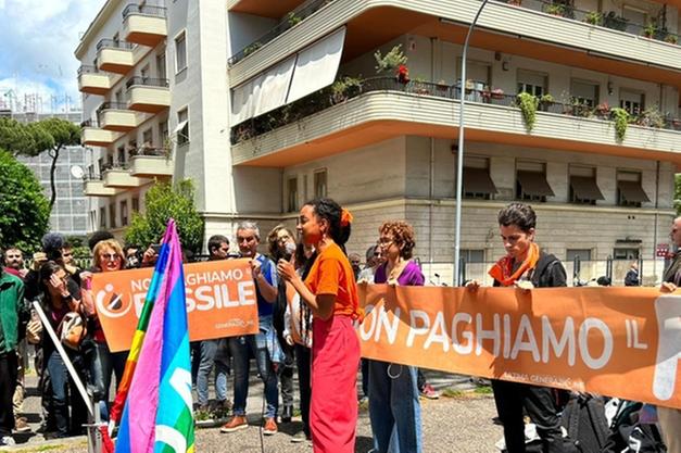 Blitz al Senato Ultima generazione