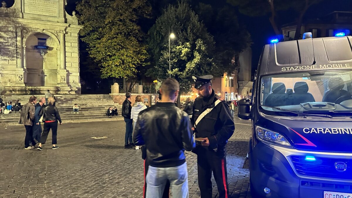 Rione Trastevere con la Movida sotto controllo