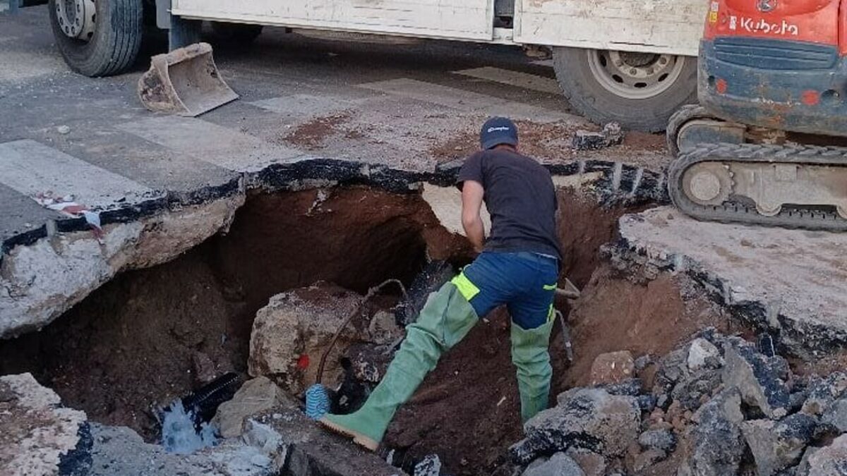 Maxi voragine a Boccea Roma