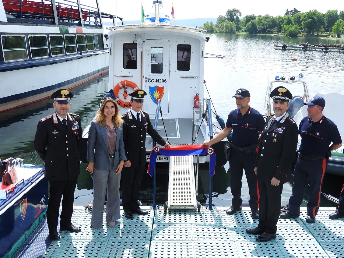 Motovedetta CC N 206 inaugurata a Bracciano