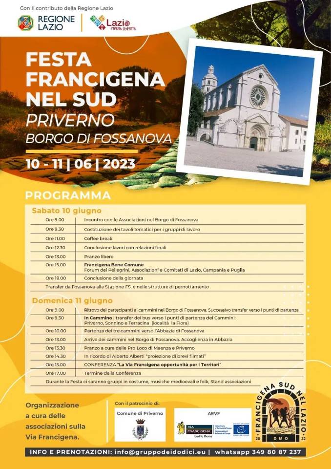 La Festa Francigena del Sud nel week end a Priverno