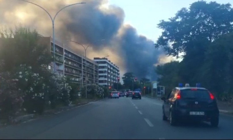 Incendio a Roma Colli Aniene