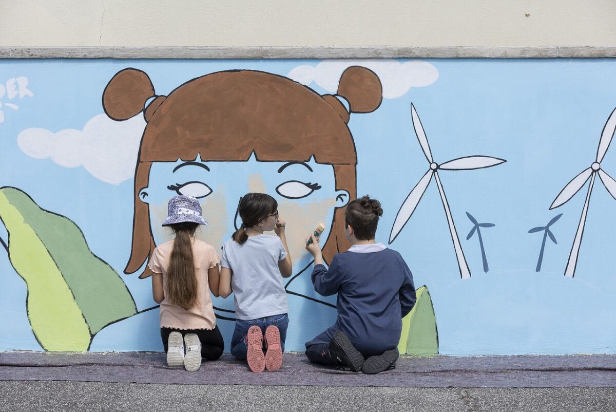 Murale antismog inaugurato a Fiumicino