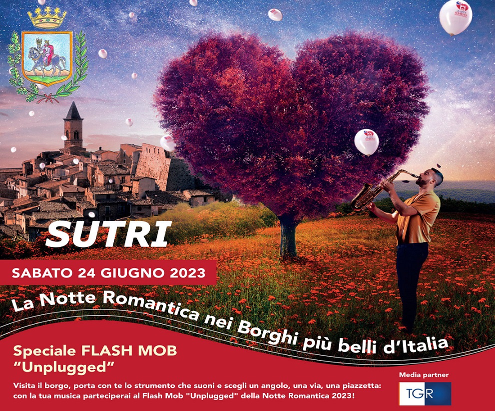 Sutri aderisce alla “Notte Romantica”, sabato 24