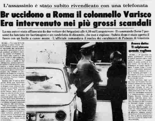 Antonio Varisco viene ucciso