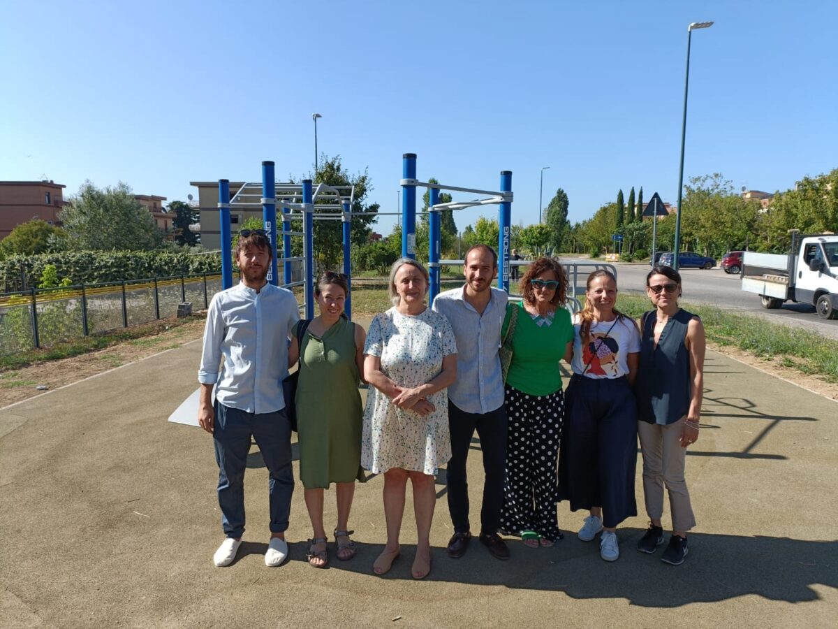 Nuova area fitness del Parco lineare di Viale Antonio Gandin