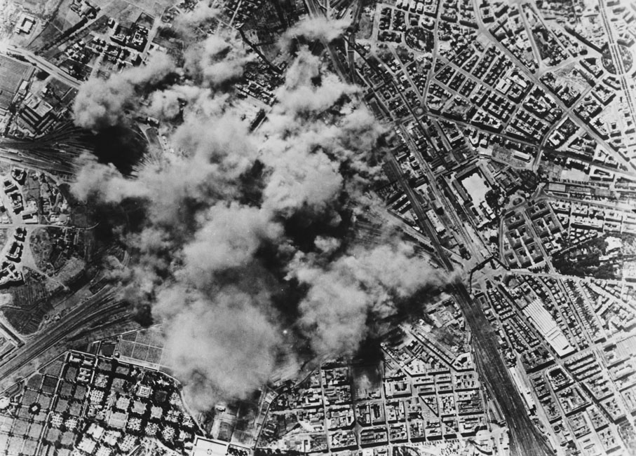 primo bombardamento a Roma