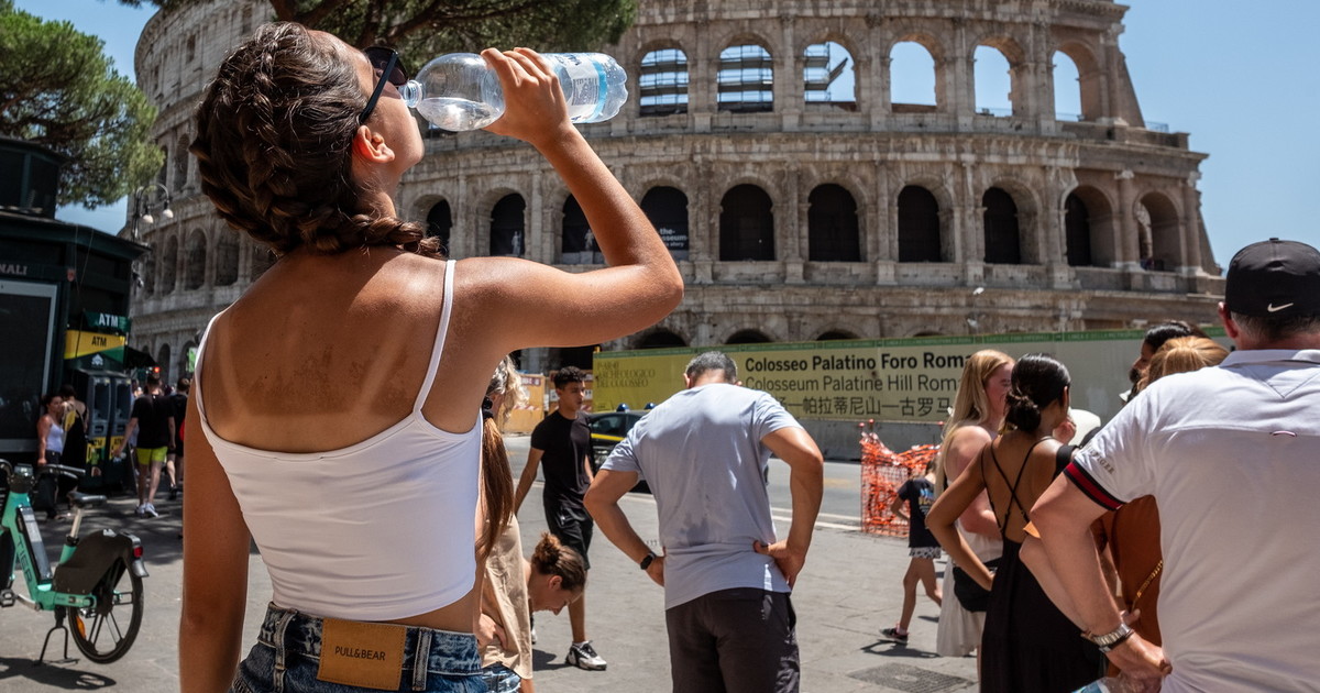 Malore per il caldo a Roma