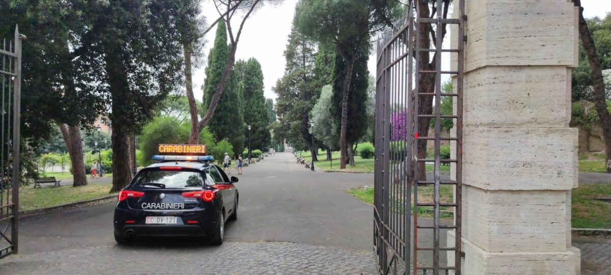 Parco del Colle Oppio sotto la lente dei Carabinieri