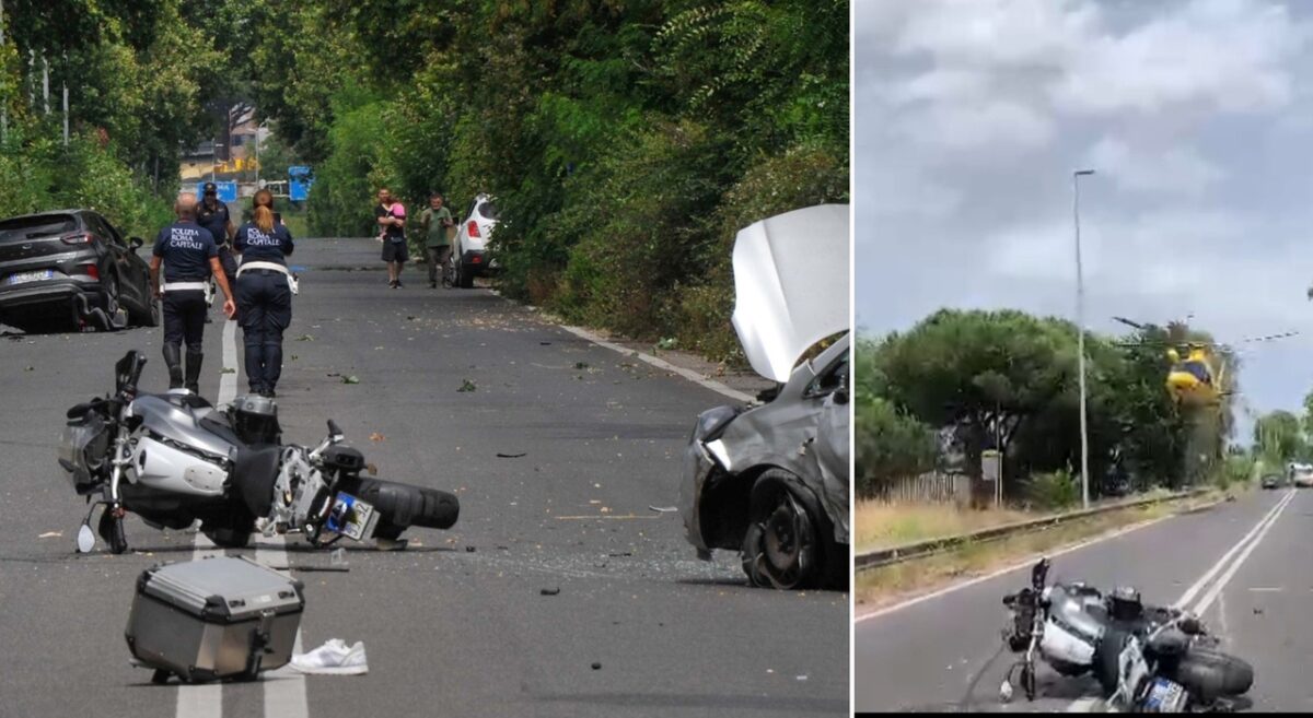 Incidente frontale su via del mare