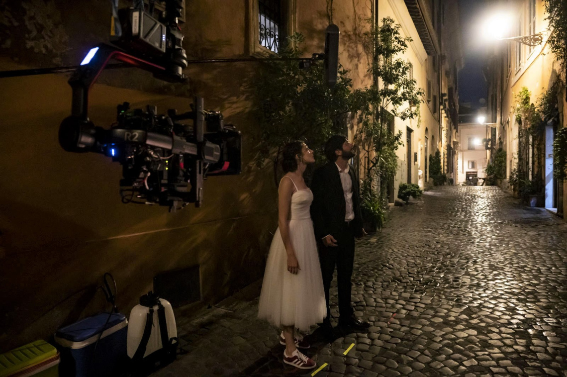 Pilar Fogliati e Filippo Scicchitano in "Finché notte non ci separi"