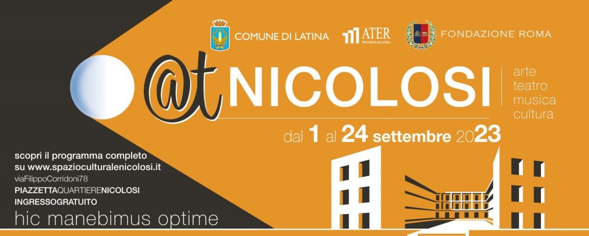 @tNicolosi torna a Latina dal 1° al 24 settembre