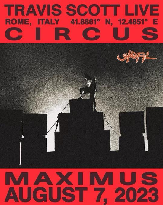 Travis Scott il 7 agosto al Circo Massimo