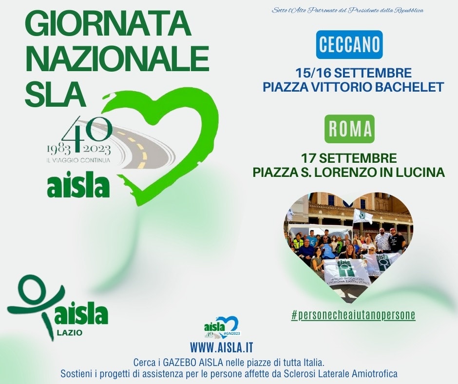 Giornata Nazionale SLA alla 16ma edizione