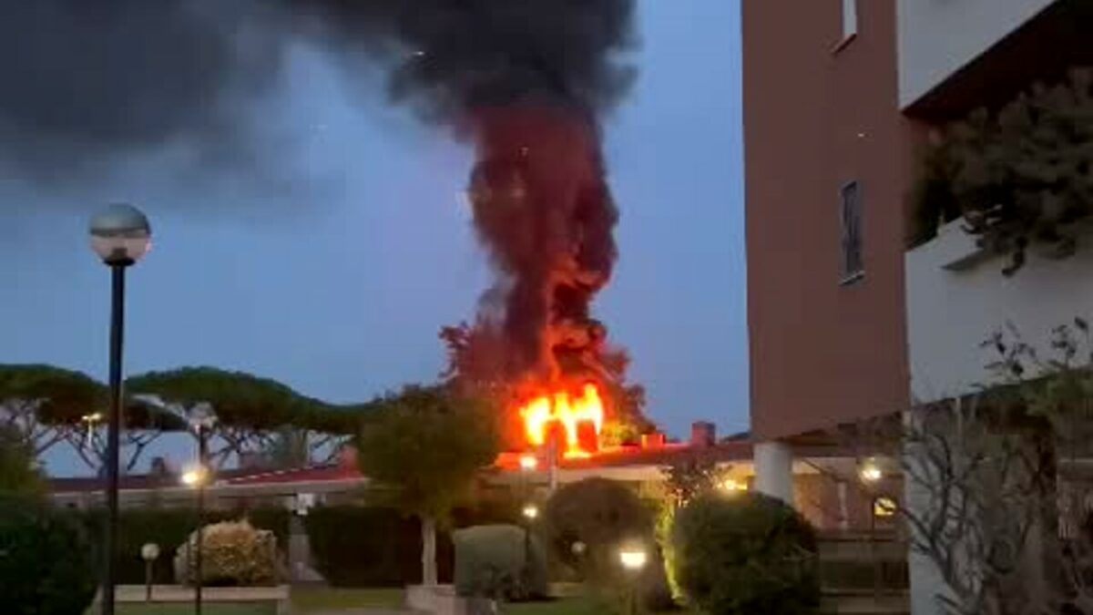 Ristorante in fiamme a Roma