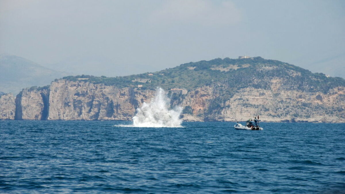 Rimosse le mine a Gaeta
