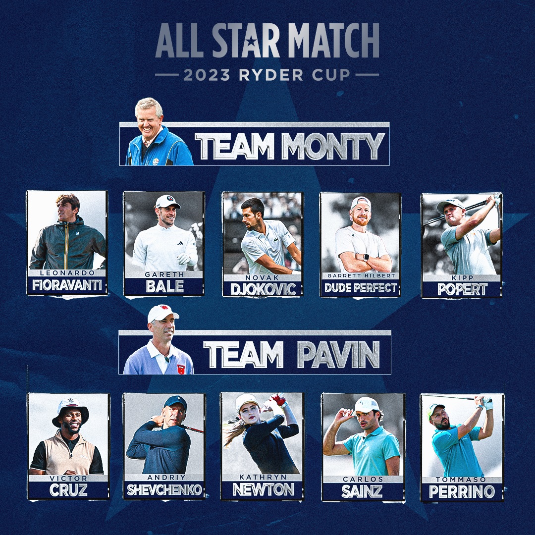 All Star Match ricco di stelle a precedere la Ryder Cup