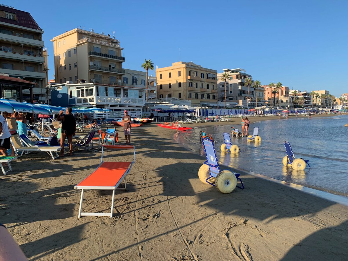 Spiaggia per disabili ad Anzio