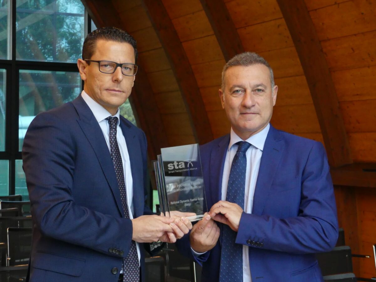 Alle barriere NDBA di Anas il premio tecnico STA Annual Awards