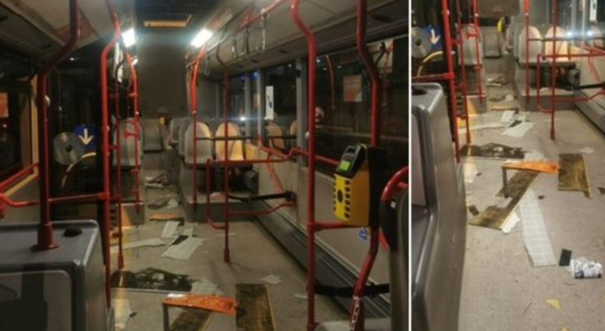 Danni ai mezzi del'Atac da tifosi